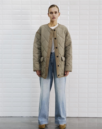 With Black - WBLSandy Quilted Jakke - Light Falcon